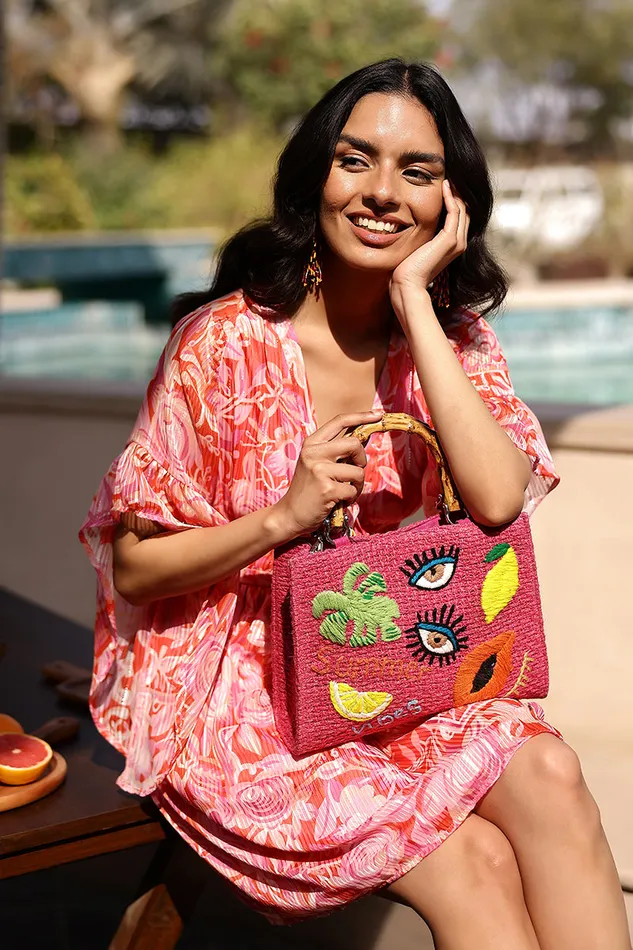 Totes Pink Bliss Fruitful Charm Top Handle Tote America and Beyond Women