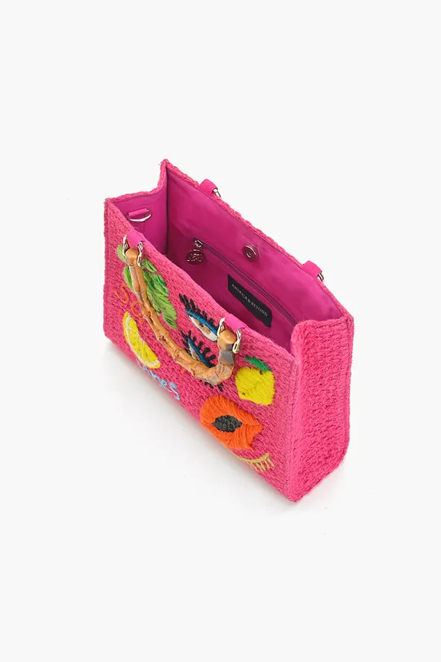 Totes Pink Bliss Fruitful Charm Top Handle Tote America and Beyond Women