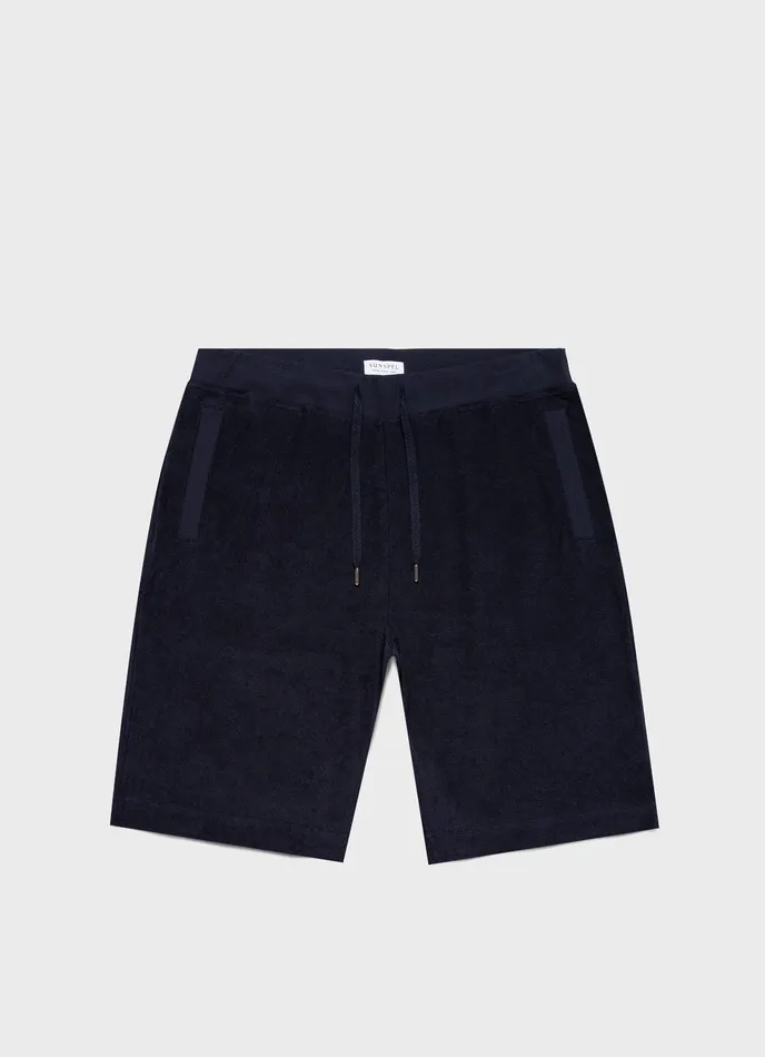 Towelling Shorts Navy Shorts ussunspel Men