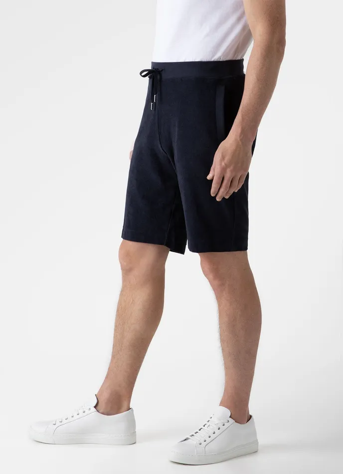 Towelling Shorts Navy Shorts ussunspel Men