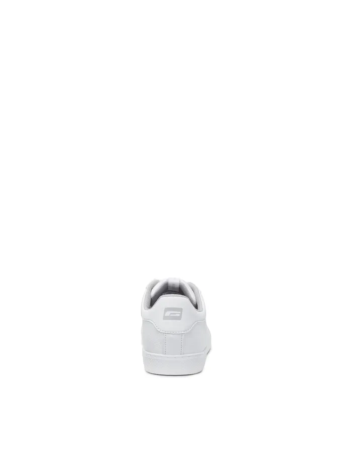 Trainers JACK and JONES Mens FAUX LEATHER SNEAKERS White Bright White Casaul