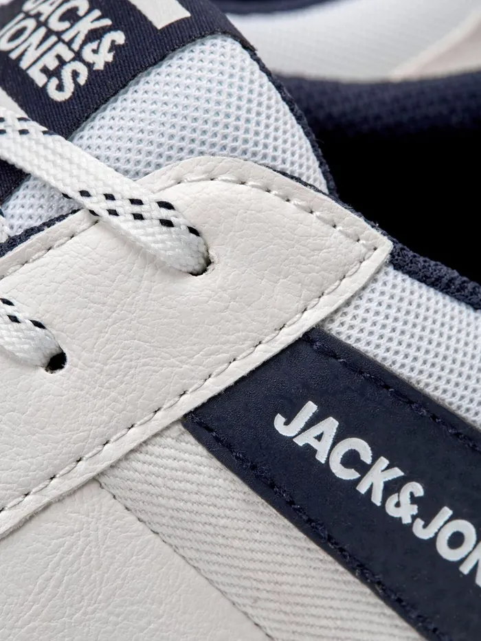 Trainers JACK and JONES Mens PU LEATHER SNEAKERS White Bright White Online