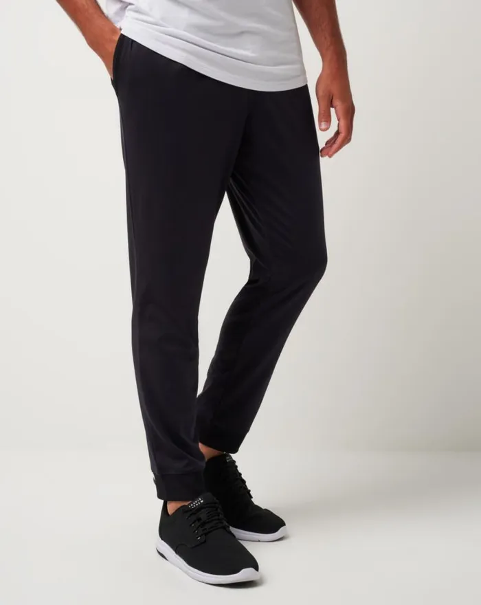 TravisMathew CLOUD TRACK PANT Black Men Pants TravisMathew CLOUD TRACK PANT Black Men Pants