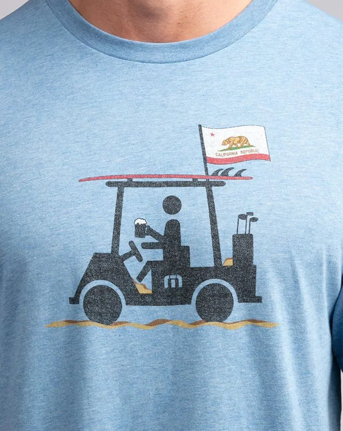 TravisMathew EUREKA TEE Heather Blue Men Tees
