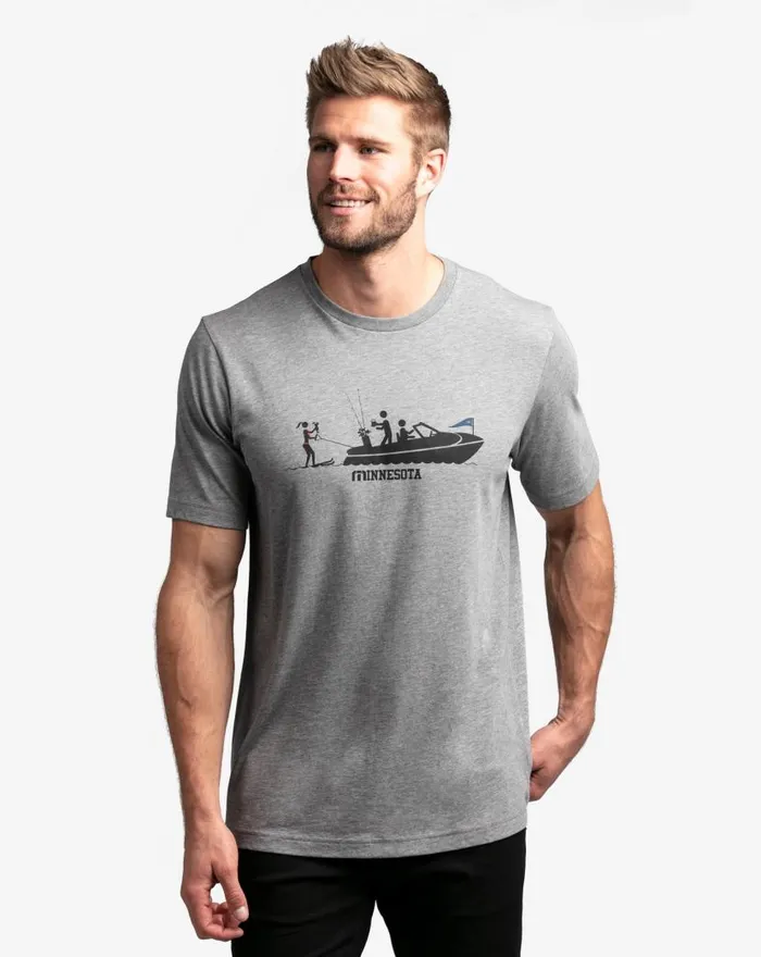 TravisMathew JUICY LUCY TEE Heather Grey Men Tees