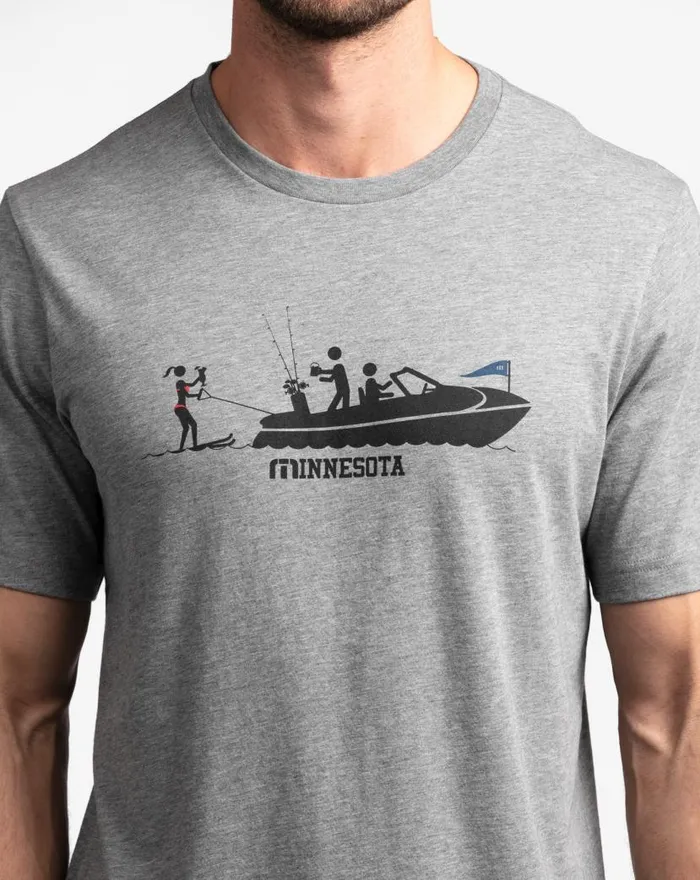 TravisMathew JUICY LUCY TEE Heather Grey Men Tees