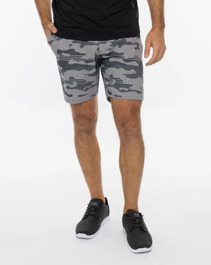 TravisMathew LEADER BOARD ACTIVE SHORT 75IN Heather Grey Men Shorts