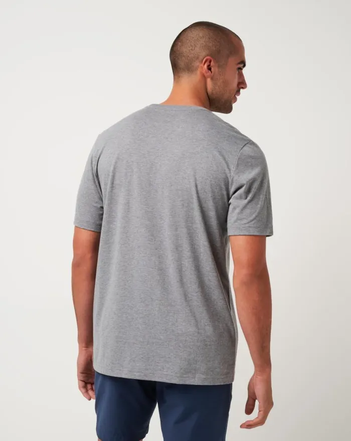 TravisMathew LOS ANGELES DODGERS STRIKE ONE TEE Heather Grey Men Tees TravisMathew LOS ANGELES DODGERS STRIKE ONE TEE Heather Grey Men Tees