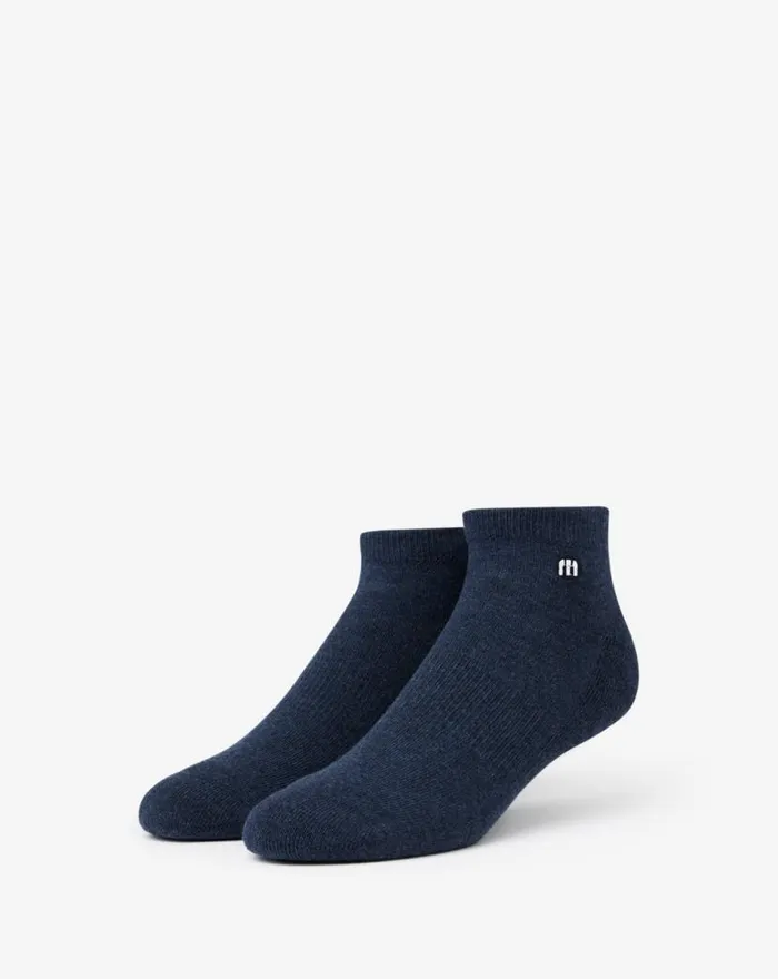 TravisMathew SHORTY SMALLS 20 ANKLE SOCK Heather Mood Indigo MenWomen Socks