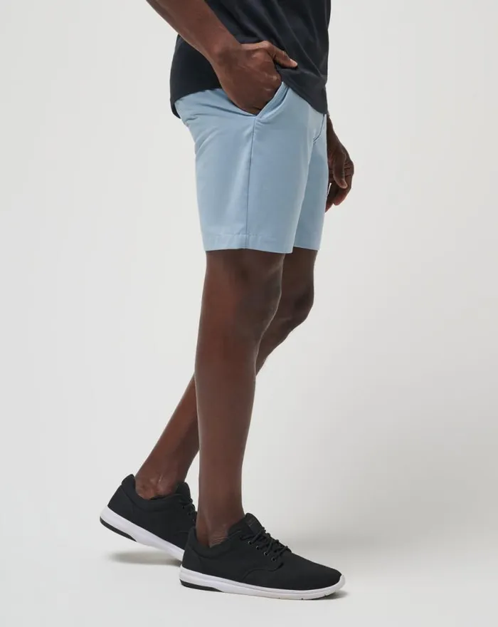 TravisMathew TECH CHINO SHORT 8IN Ash Blue Men Shorts TravisMathew TECH CHINO SHORT 8IN Ash Blue Men Shorts