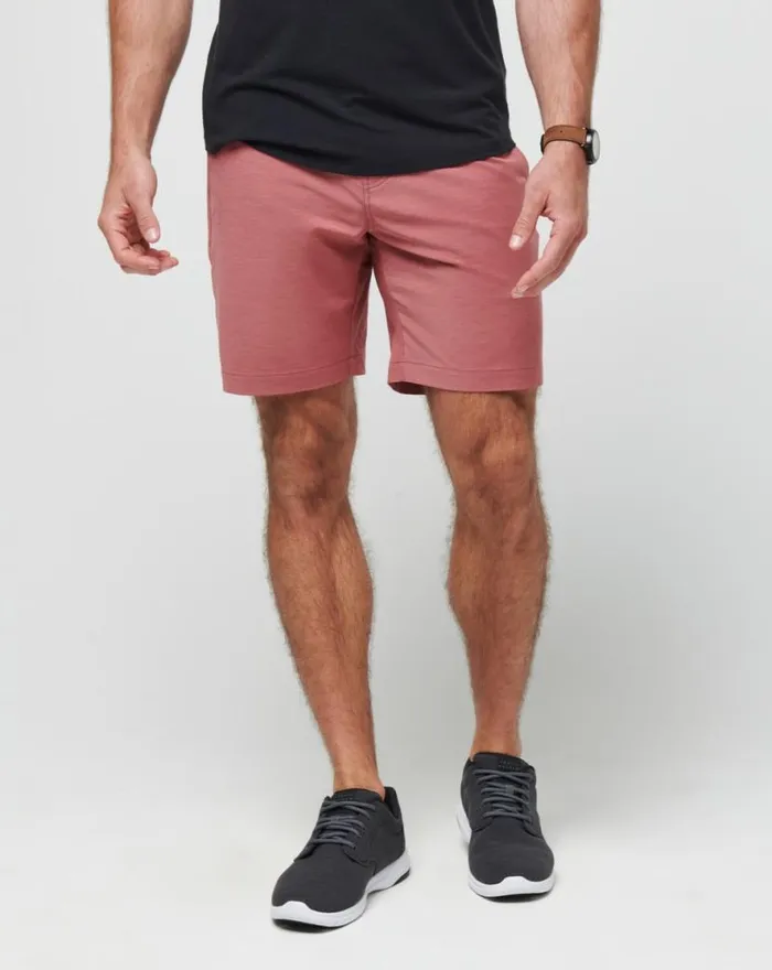 TravisMathew TECH CHINO SHORT 8IN Heather Roan Rouge Men Shorts