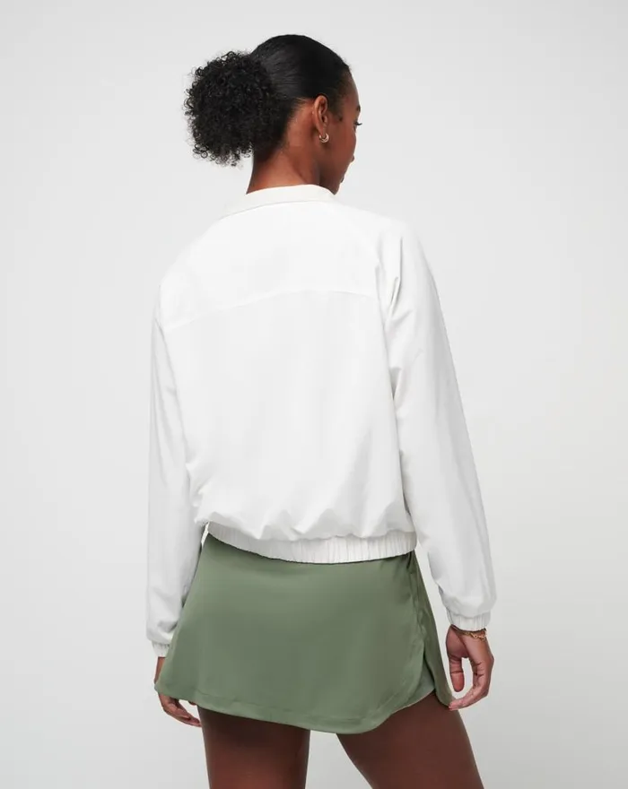 TravisMathew TRAVEL DAY TECH WOVEN JACKET Ivory Women Jackets