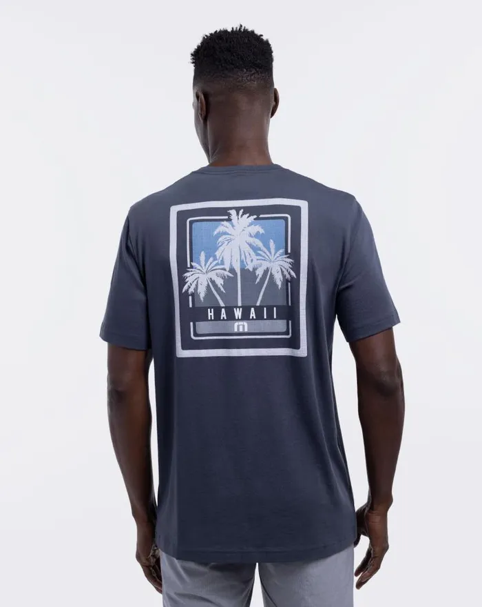 TravisMathew TURBULENCE TEE Blue Nights Men Tees