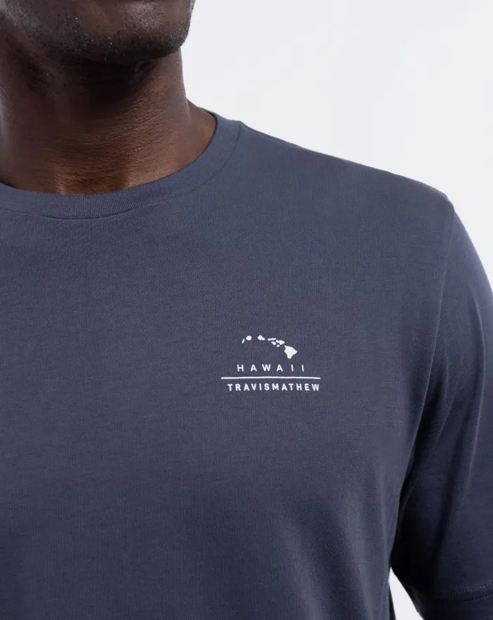 TravisMathew TURBULENCE TEE Blue Nights Men Tees