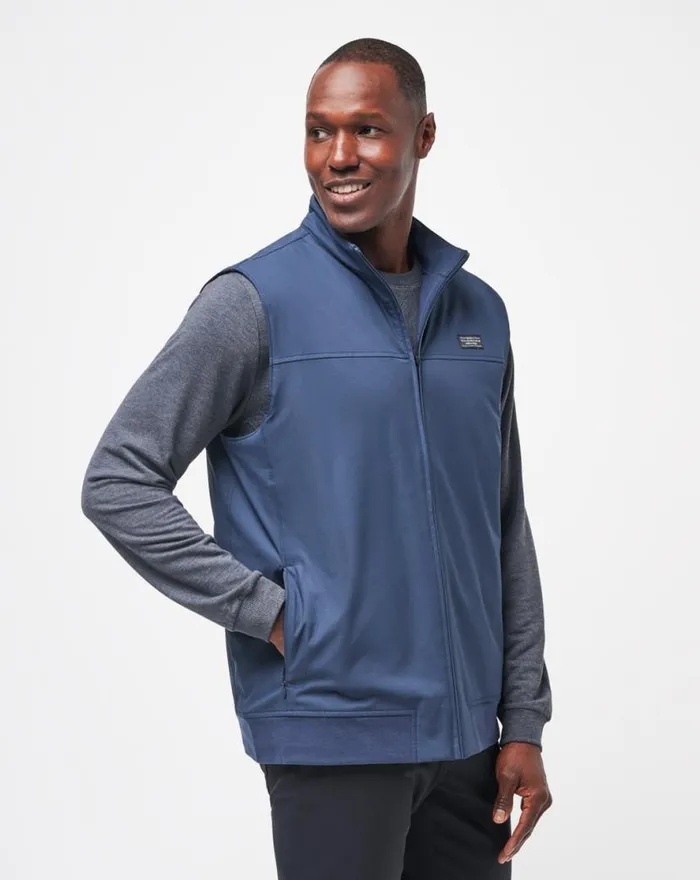 TravisMathew WANDERLUST VEST Mood Indigo Men Vests TravisMathew WANDERLUST VEST Mood Indigo Men Vests
