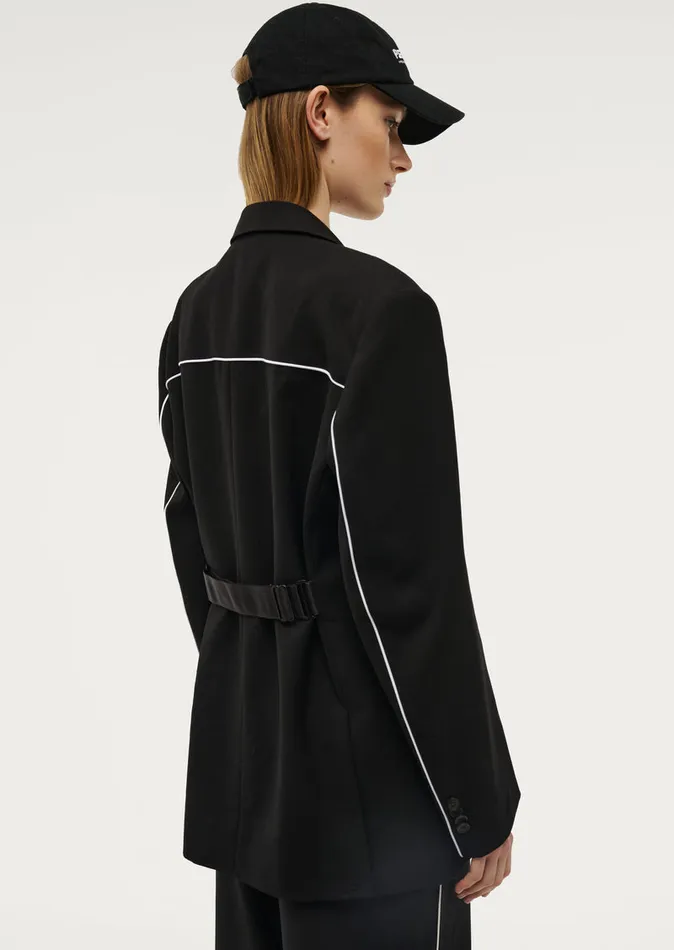 TRIBUTE BLAZER IN BLACK Women Jackets PE Nation