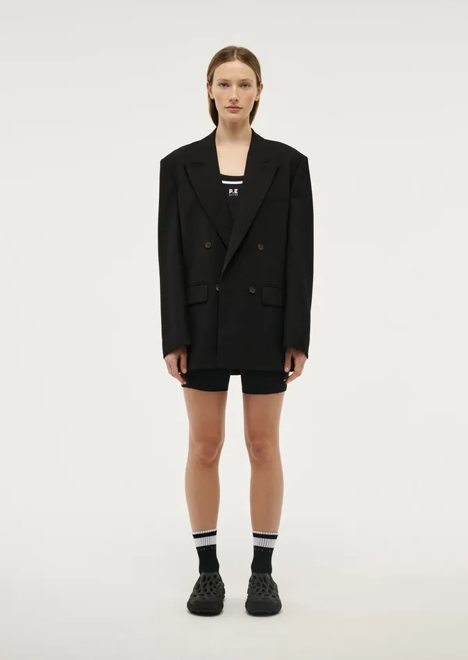 TRIBUTE BLAZER IN BLACK Women Jackets PE Nation