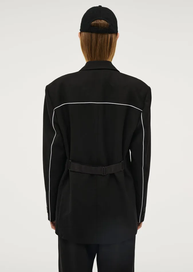 TRIBUTE BLAZER IN BLACK Women Jackets PE Nation