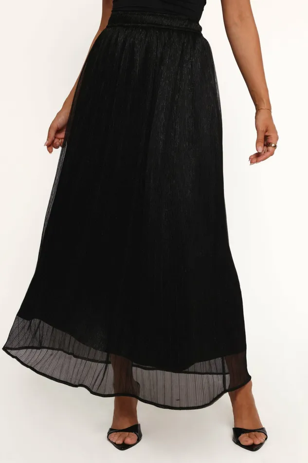 Tricia Maxi Skirt Black Women Skirts Petal and Pup
