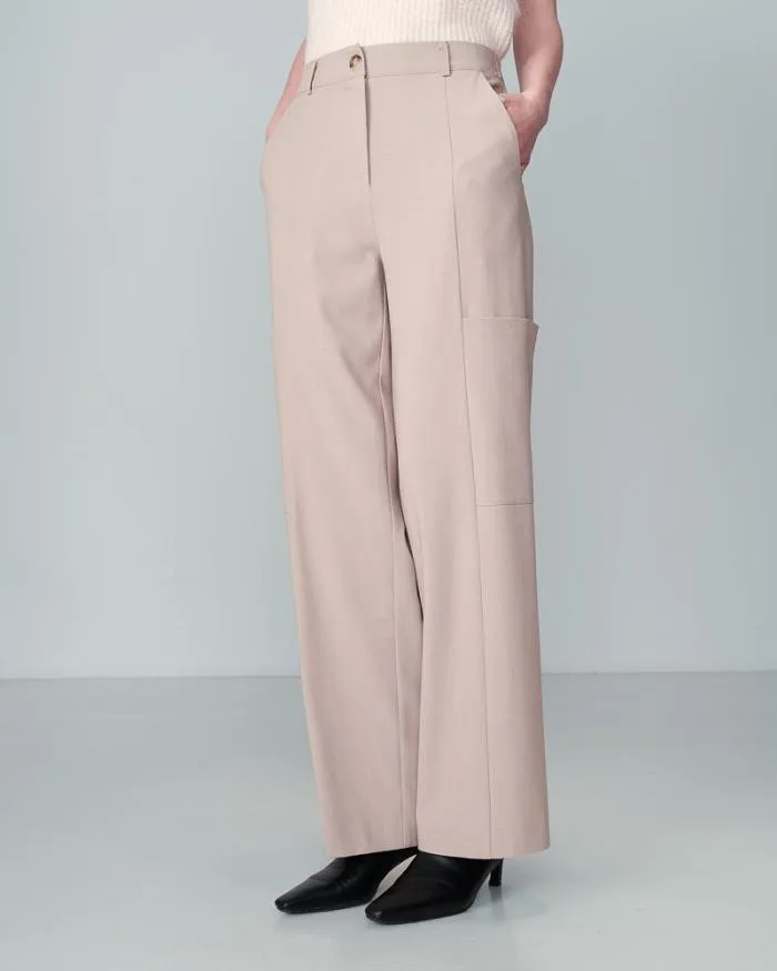 TROUSERS BEIGE NOYOCO Shop Grace and Mila Flowing Trousers