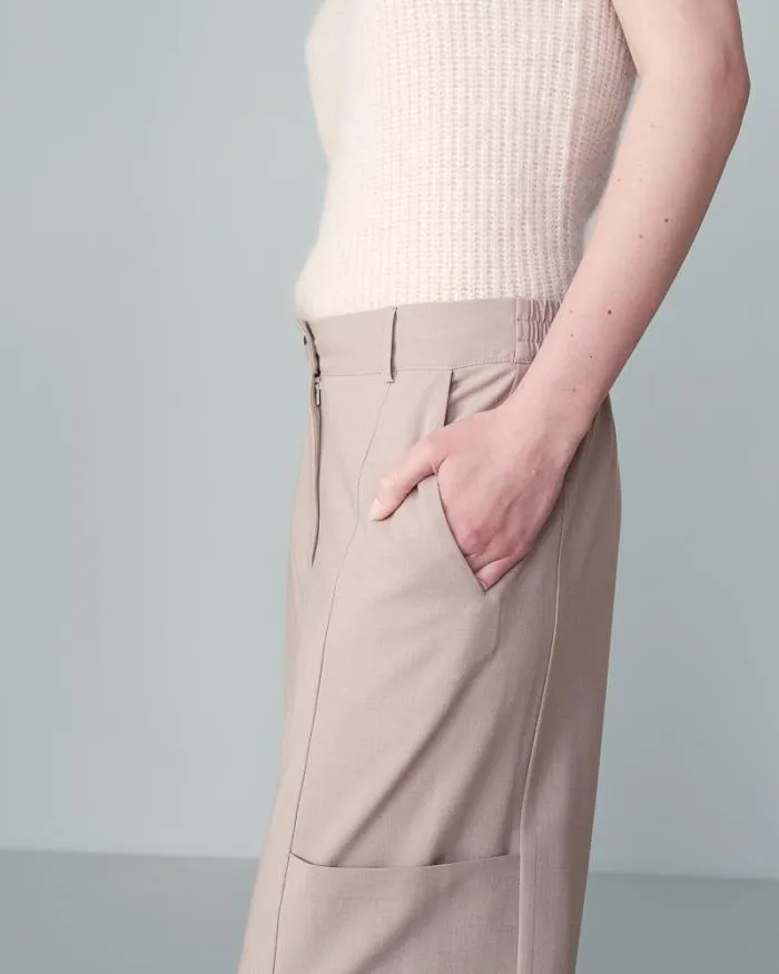 TROUSERS BEIGE NOYOCO Shop Grace and Mila Flowing Trousers