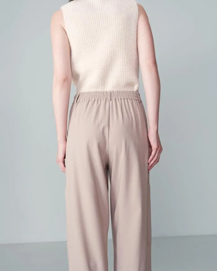 TROUSERS BEIGE NOYOCO Shop Grace and Mila Flowing Trousers