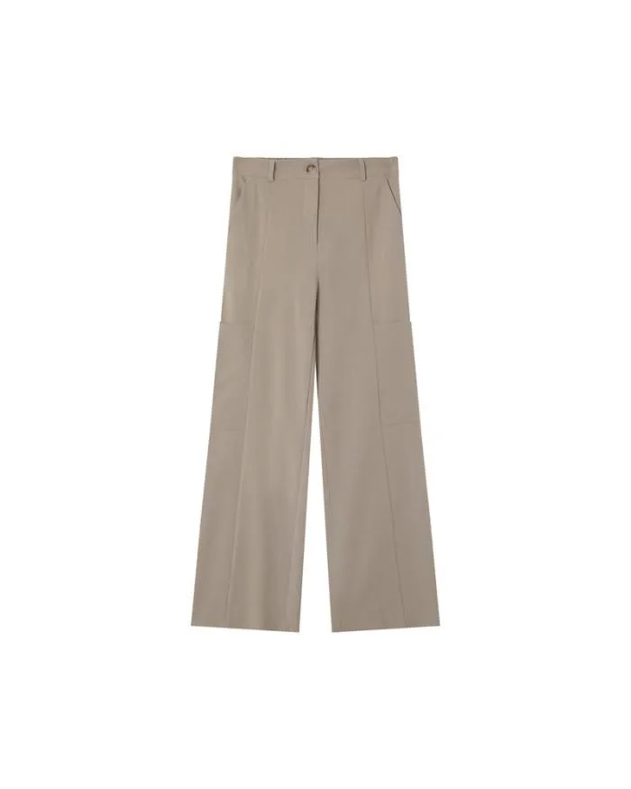TROUSERS BEIGE NOYOCO Shop Grace and Mila Flowing Trousers