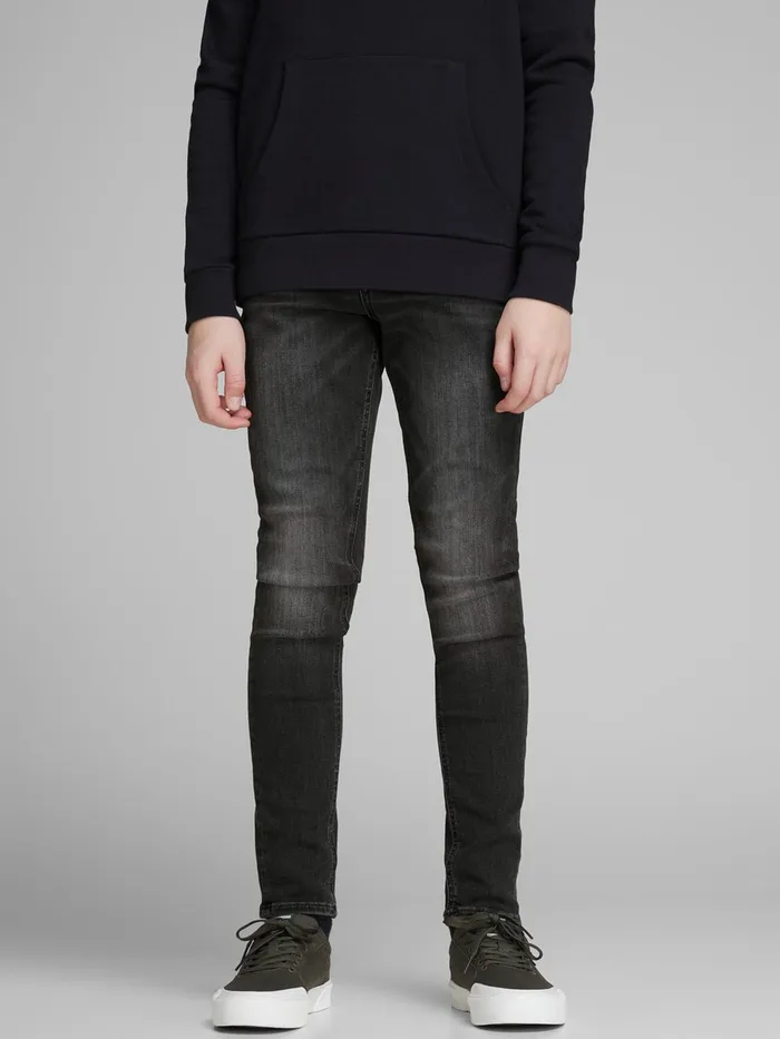Trousers JACK and JONES Junior BOYS SKINNY FIT JEANS Black Black Denim