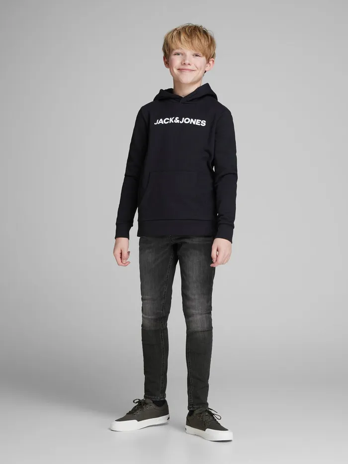 Trousers JACK and JONES Junior BOYS SKINNY FIT JEANS Black Black Denim