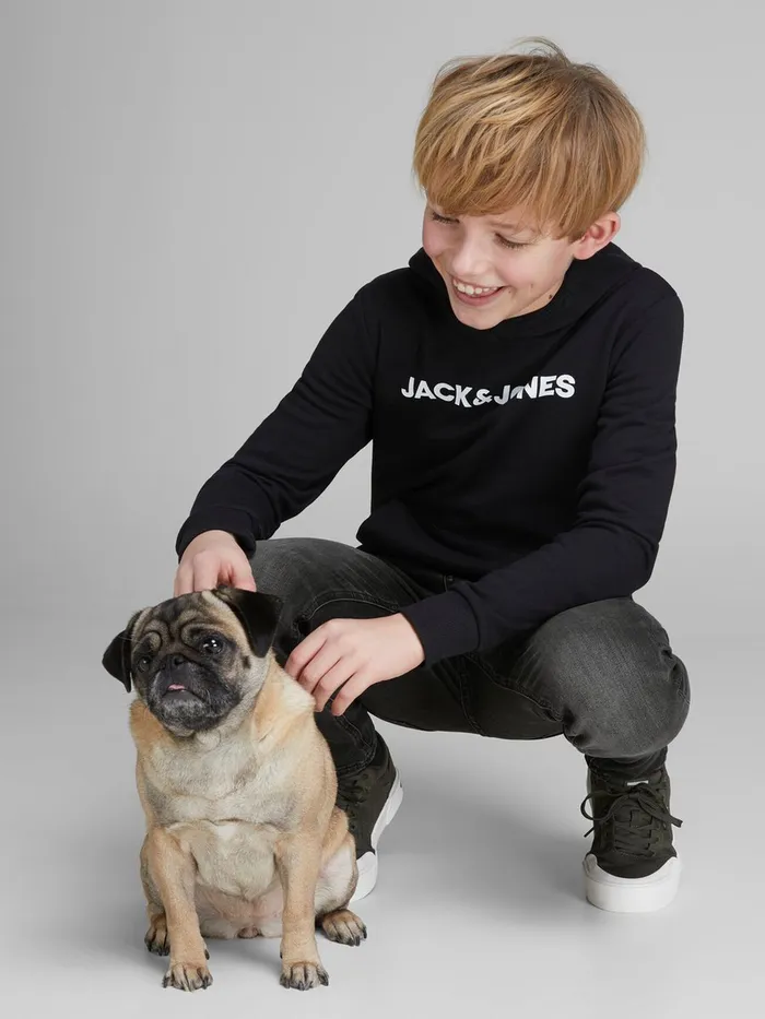 Trousers JACK and JONES Junior BOYS SKINNY FIT JEANS Black Black Denim