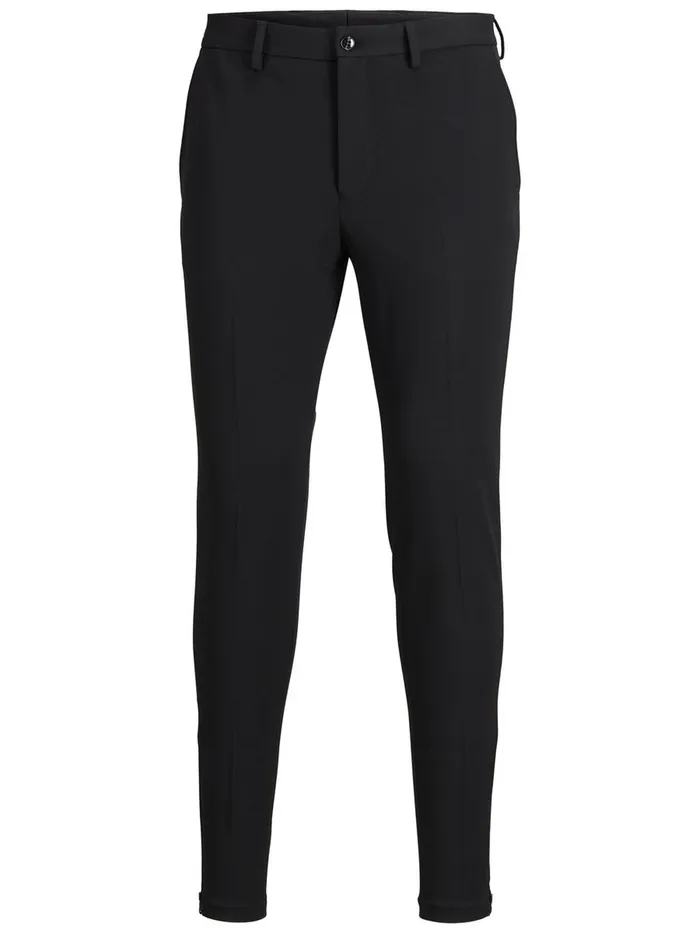 Trousers JACK and JONES Mens COMFORT STRETCH TROUSERS Black Black
