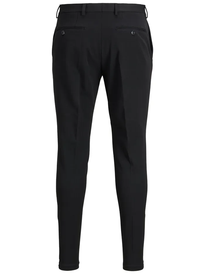 Trousers JACK and JONES Mens COMFORT STRETCH TROUSERS Black Black