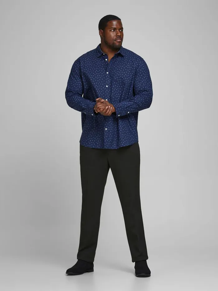 Trousers JACK and JONES Mens FORMAL PLUS SIZE SWEAT PANTS Black Black Popular