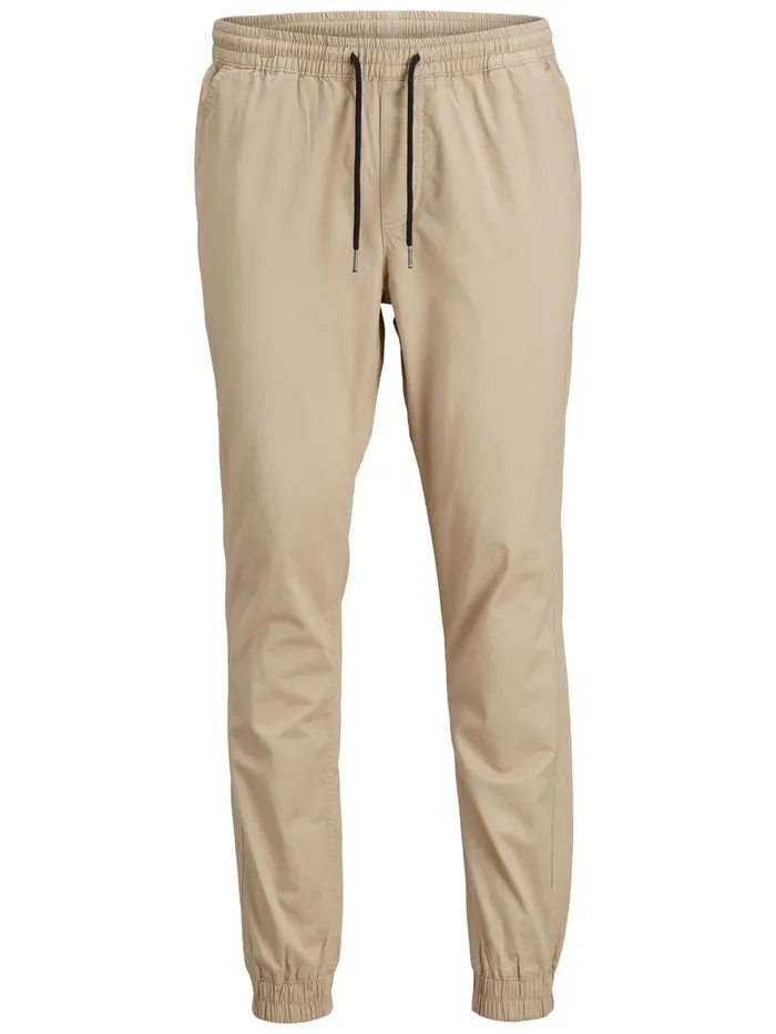 Trousers JACK and JONES Mens GORDON LANE AKM TROUSERS Beige White Pepper