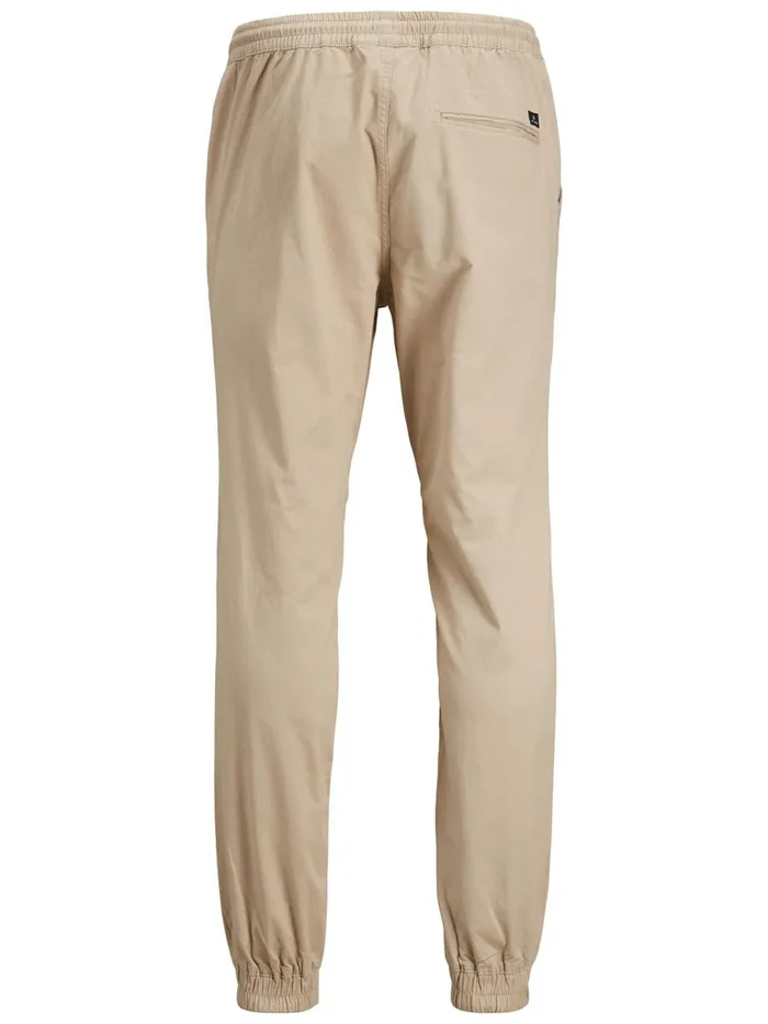 Trousers JACK and JONES Mens GORDON LANE AKM TROUSERS Beige White Pepper