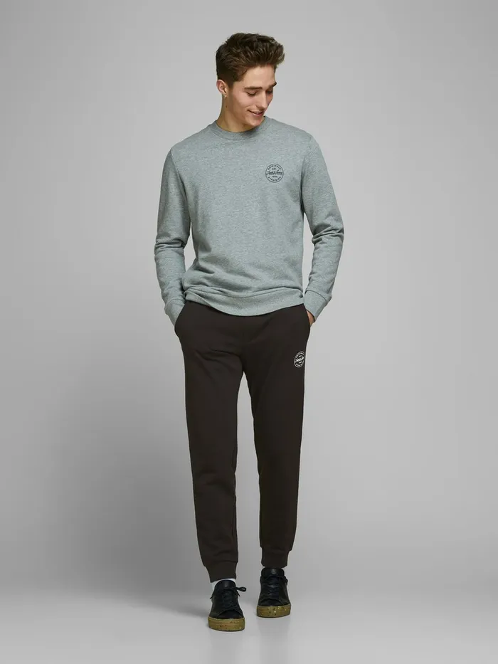 Trousers JACK and JONES Mens GORDON SWEATPANTS Black Black For Sale