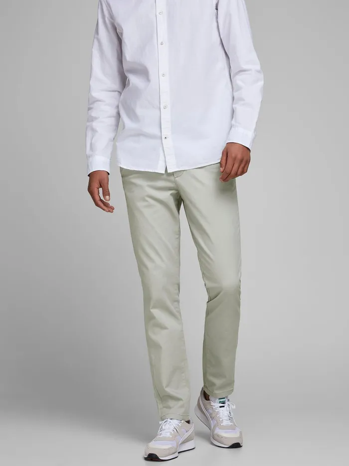 Trousers JACK and JONES Mens MARCO BOWIE DRIZZLE TROUSERS Grey Drizzle
