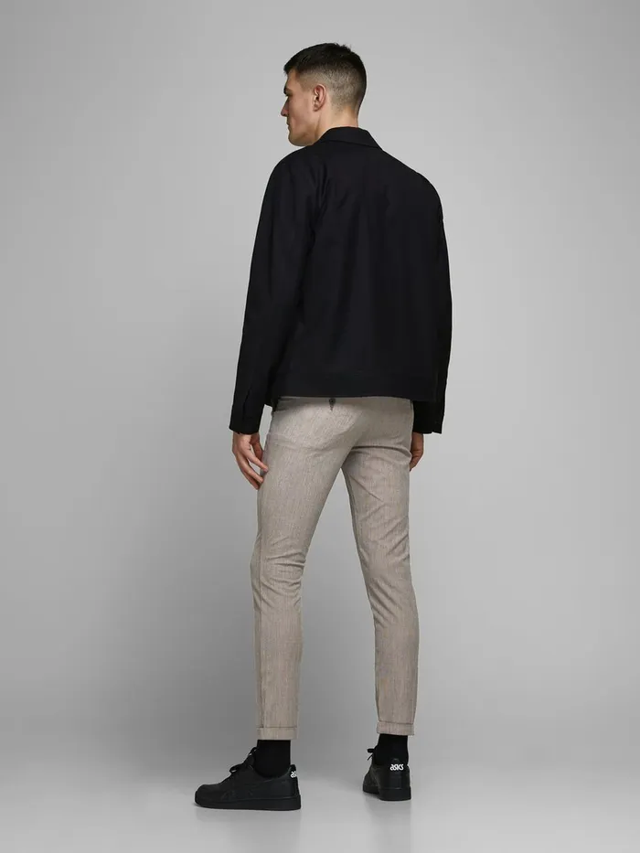 Trousers JACK and JONES Mens MARCO CONNOR AKM 1008 CHINOS Beige Crockery