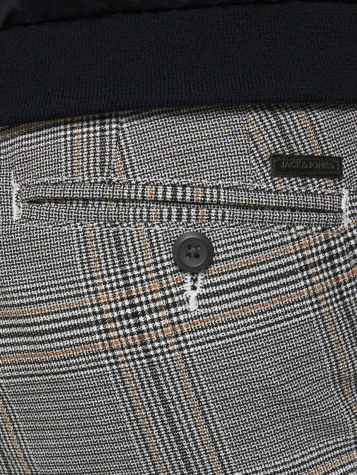 Trousers JACK and JONES Mens MARCO STUART AKM CHINOS Grey Black