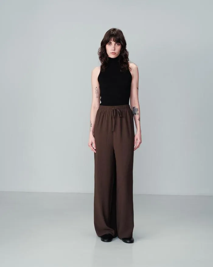 TROUSERS TAUPE NINE Shop Grace and Mila Flowing Trousers
