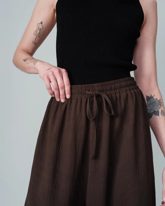 TROUSERS TAUPE NINE Shop Grace and Mila Flowing Trousers
