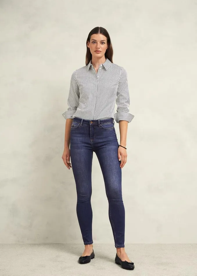 Trousers Women HOBBS Gia Sculpting Jeans Mid Wash