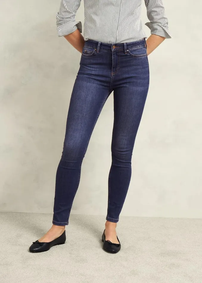 Trousers Women HOBBS Gia Sculpting Jeans Mid Wash