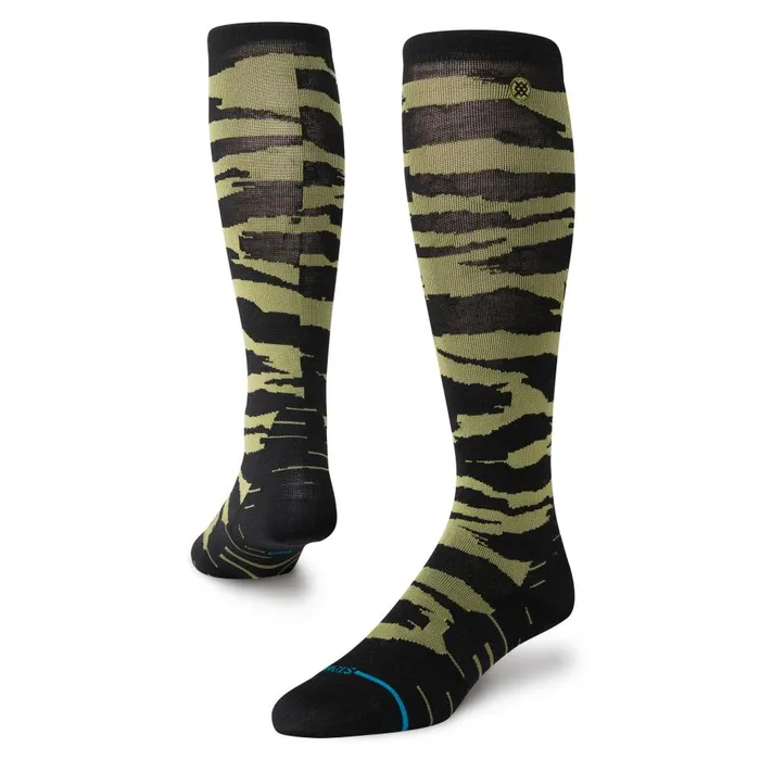 Ultralight Performance Wool Snow Otc Socks Creeky 8211 Black Men Stance Over The Calf