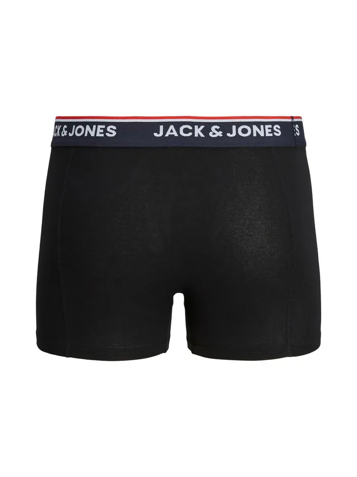 Underwear JACK and JONES Mens 2PACK TENCEL LYOCELL TRUNKS Black Black For Sale