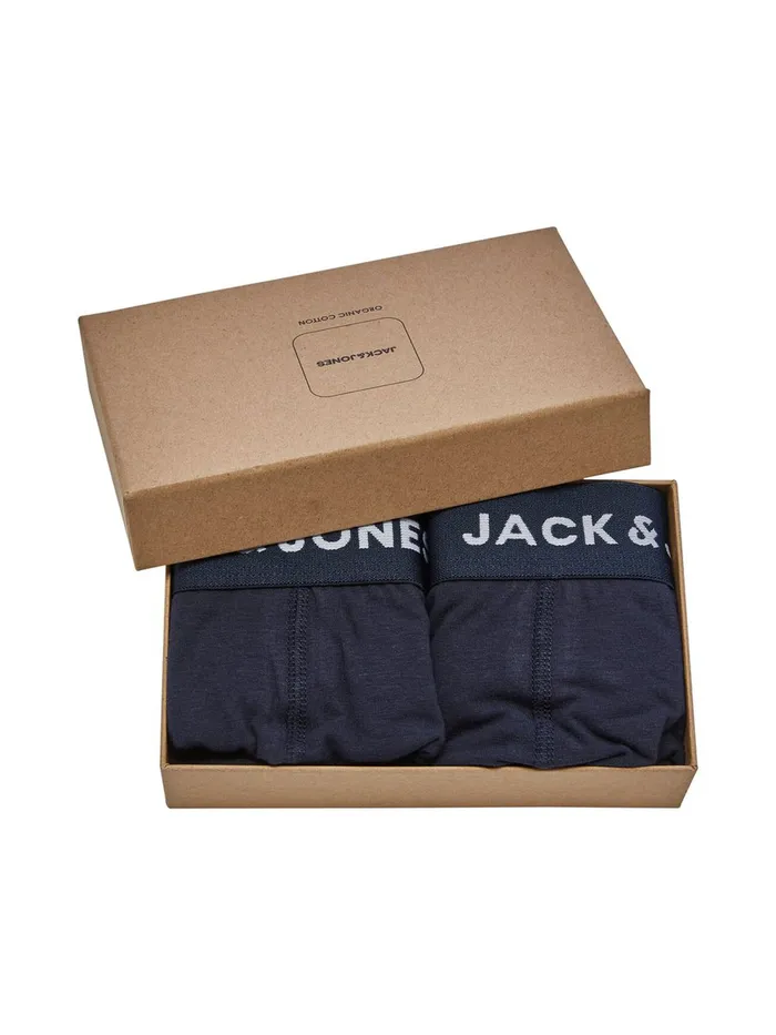 Underwear JACK and JONES Mens 2PACK TRUNKS GIFT BOX Blue Navy Blazer Gift 4 You