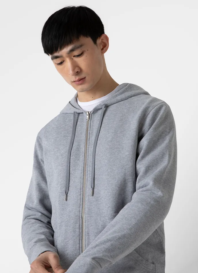ussunspel Loopback Zip Hoodie Grey Melange Men Sweatshirts and Sweatpants ussunspel Loopback Zip Hoodie Grey Melange Men Sweatshirts and Sweatpants