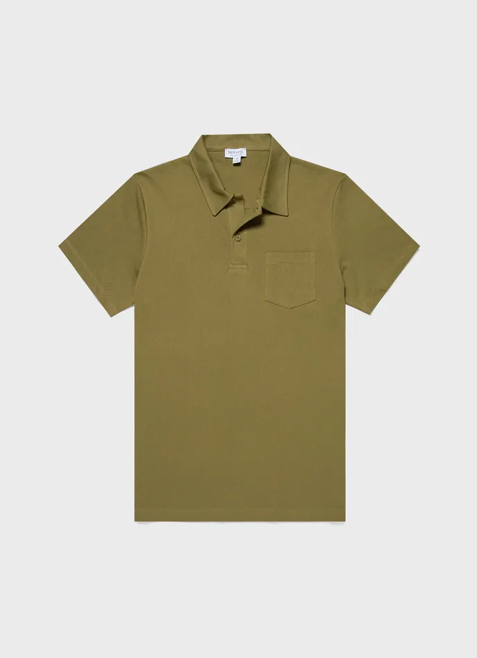 ussunspel Riviera Polo Shirt Matcha Green Men Polo Shirts