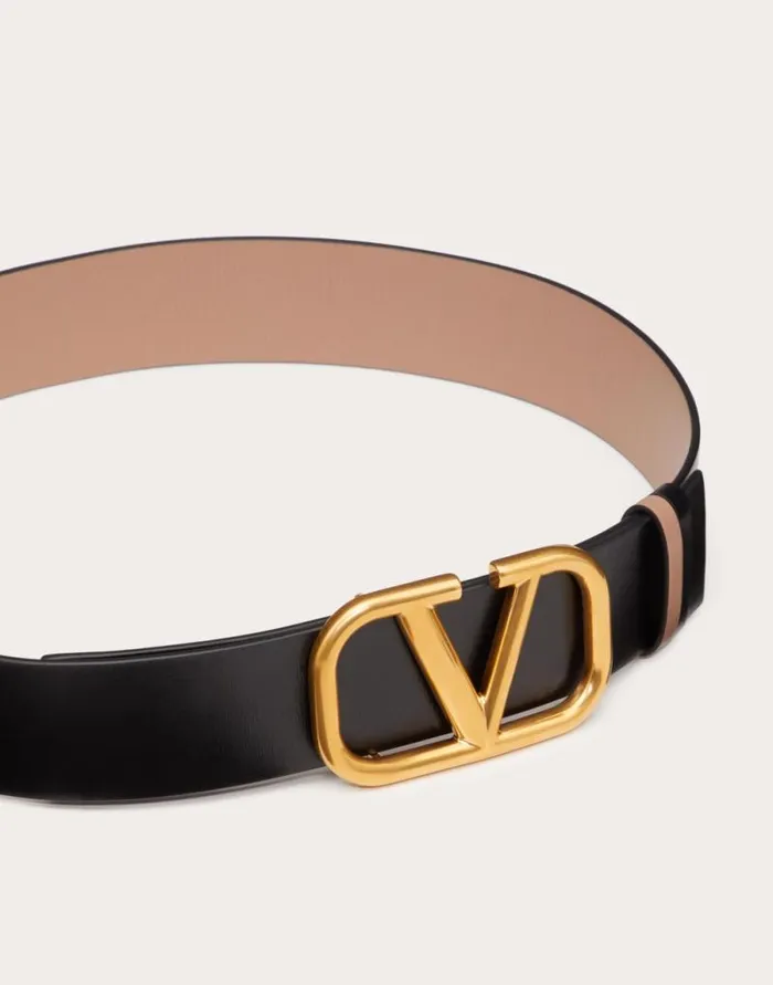 Valentino Belts Woman Reversible Vlogo Signature Belt In Glossy Calfskin 40 Mm For Woman In Saddle Brownblack Saddle Brownblack Valentino Belts Woman Reversible Vlogo Signature Belt In Glossy Calfskin 40 Mm For Woman In Saddle Brownblack Saddle Brownblack