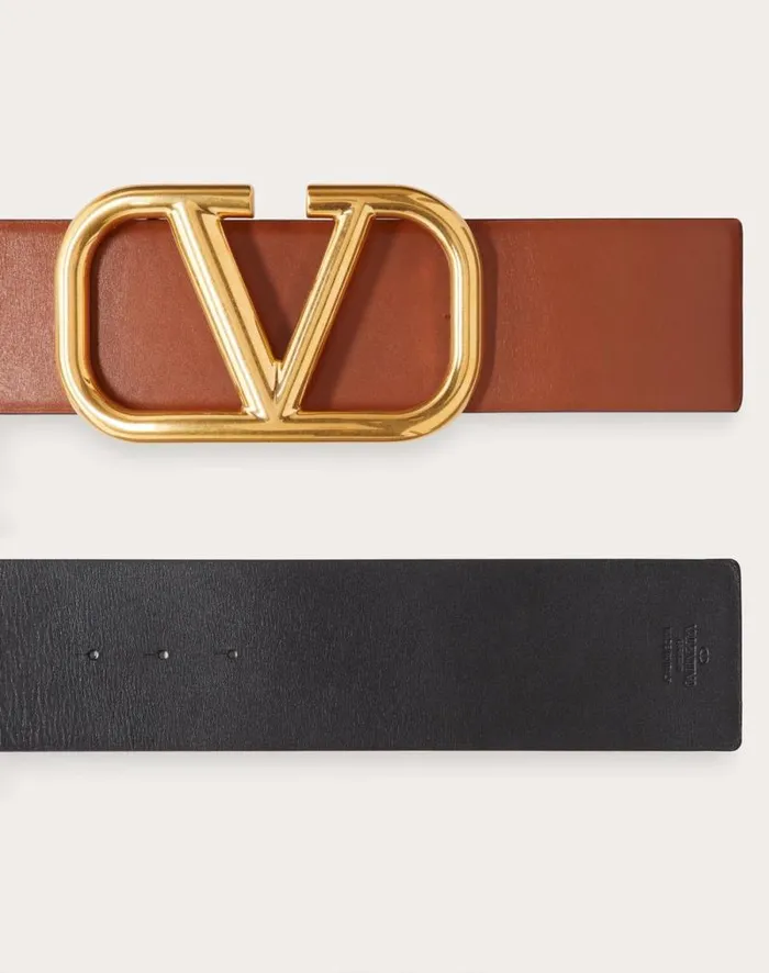 Valentino Belts Woman Reversible Vlogo Signature Belt In Glossy Calfskin 70 Mm For Woman In Saddle Brownblack Saddle Brownblack Valentino Belts Woman Reversible Vlogo Signature Belt In Glossy Calfskin 70 Mm For Woman In Saddle Brownblack Saddle Brownblack
